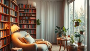 comfortable reading nook