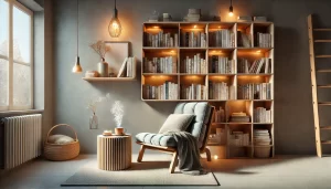space saving reading nook